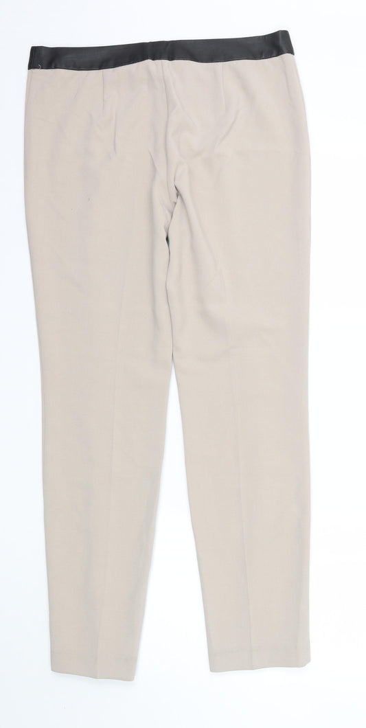 NEXT Womens Beige Trousers Size 12 L30 in