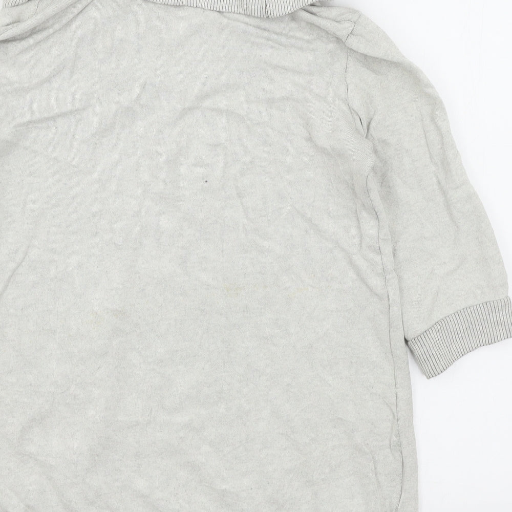 Brand and care label for BDG women’s grey jersey jumper, size S