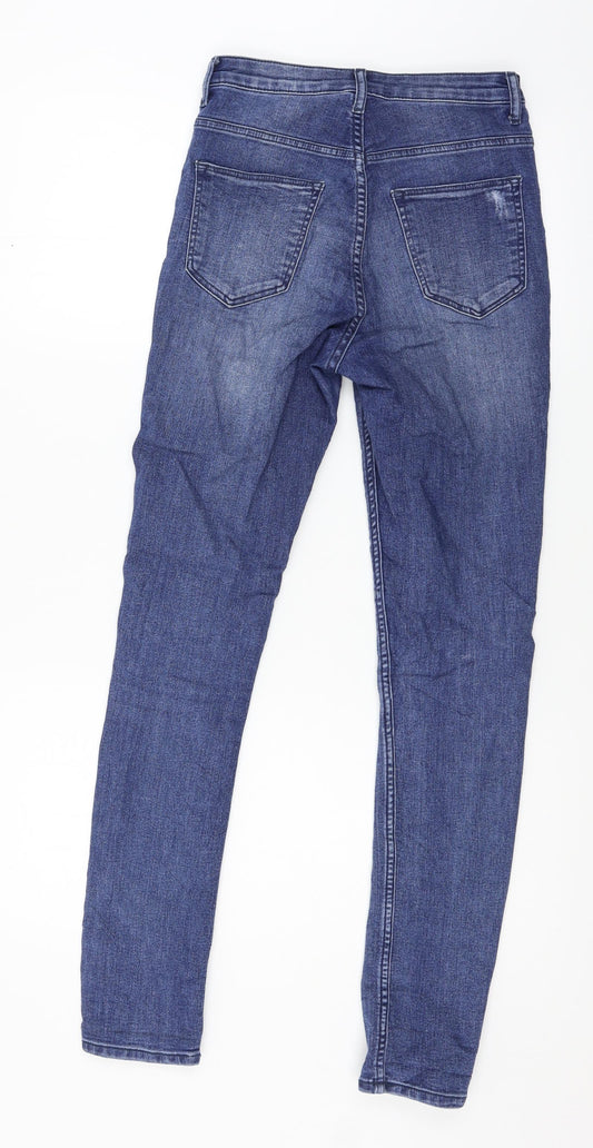 Divided by H&M Womens Blue Denim Skinny Jeans Size 6 L29 in