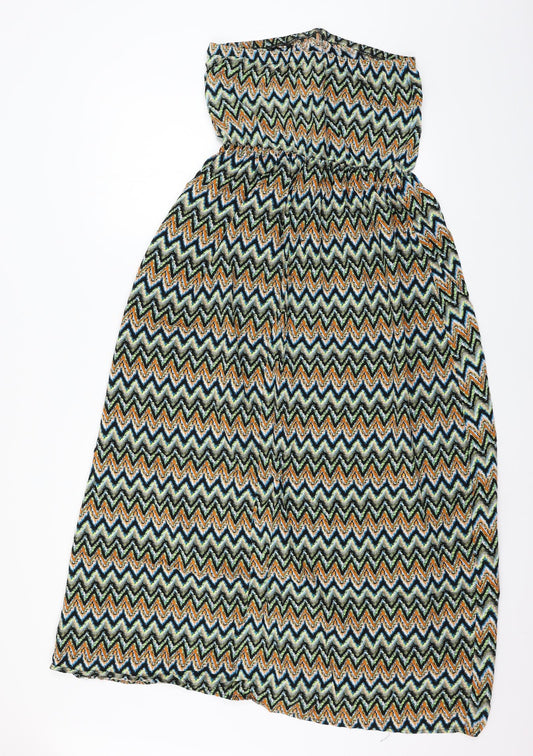 Alice & You Womens Multicoloured Striped Fit & Flare Size 10