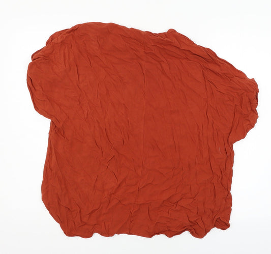 River Island Womens Red Basic Blouse Size 18