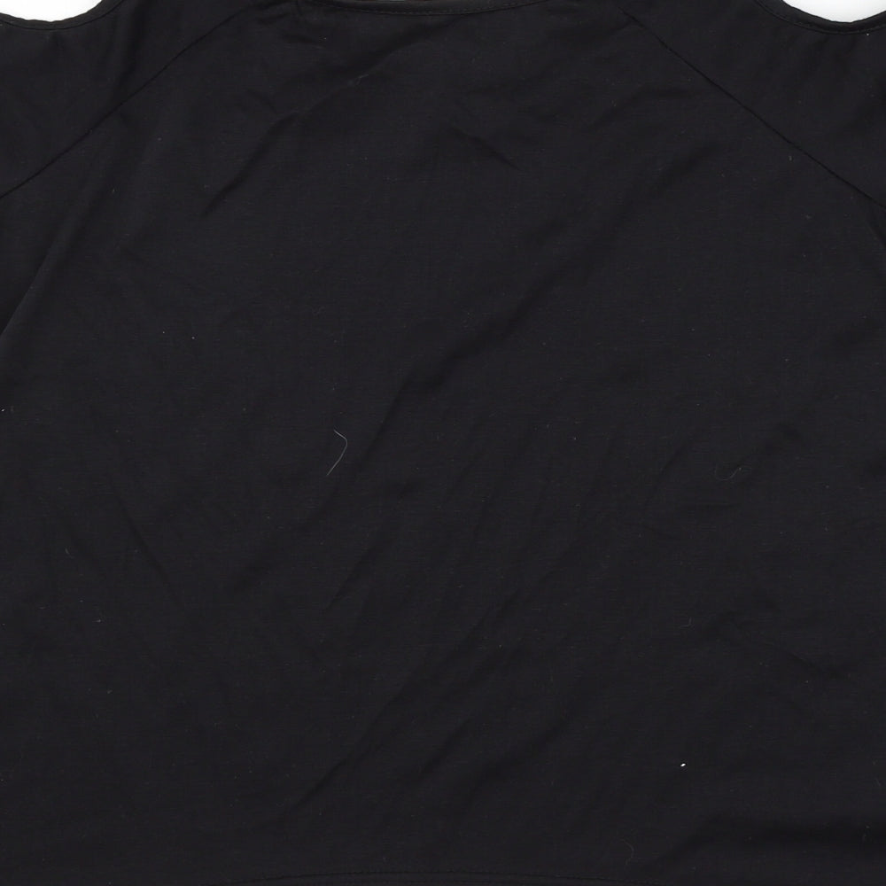 Preworn Womens Black Jersey Basic T-Shirt Size M
