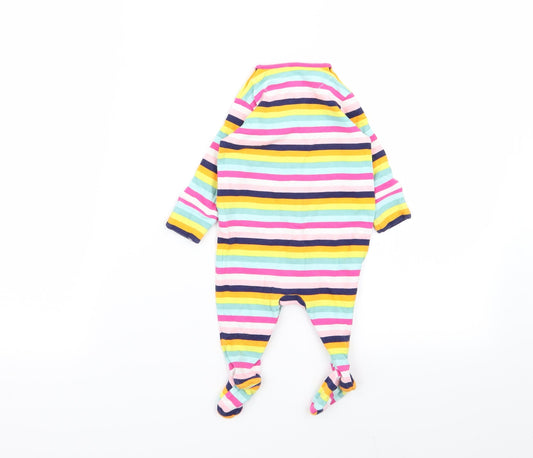 NEXT Girls Multicoloured Striped Babygrow One-Piece
