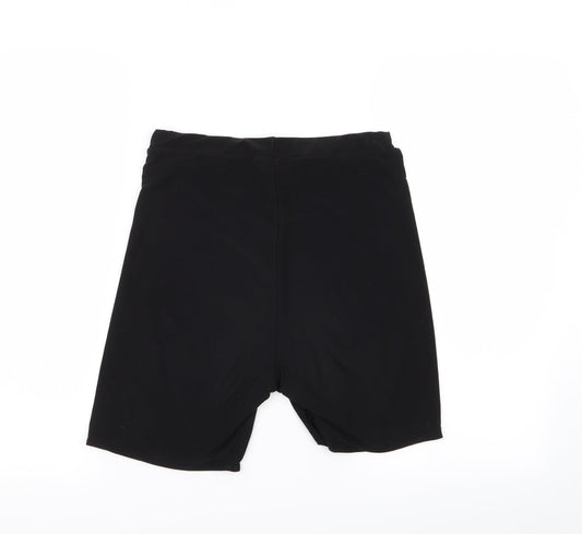 PLt Womens Black Sweat Shorts Size 10 - Stretch waistband