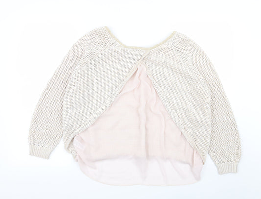 Asda George Womens Beige Pullover Jumper Size 18
