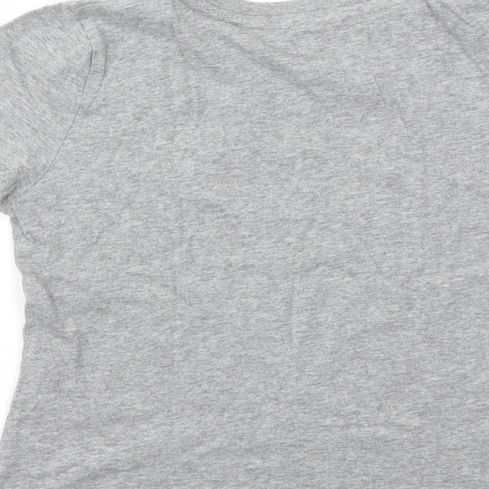 WORLD CUP Boys Grey Basic T-Shirt Size 8-9 Years