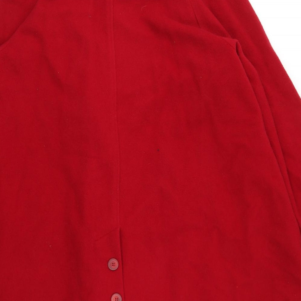 HALTON Womens Red Jacket Coat Size 12
