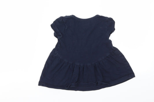 Gap Girls Blue Basic T-Shirt Size 2 Years