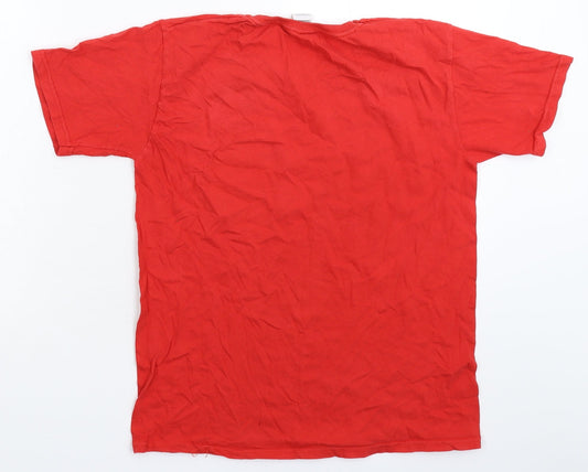 Preworn Boys Red Basic T-Shirt Size 12-13 Years