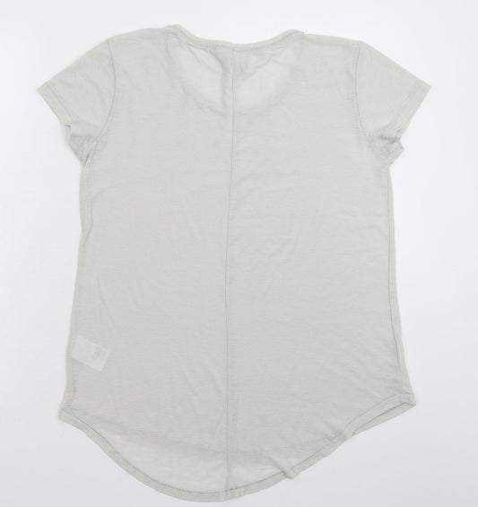 Divided Womens Grey Basic T-Shirt Size S