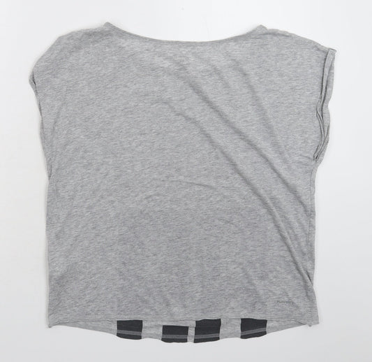 Reebok Womens Grey Basic T-Shirt Size XS