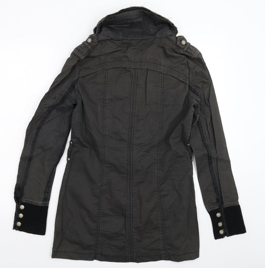 Stand Womens Grey Jacket Size 10