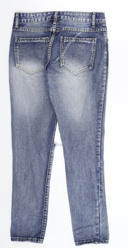 Bestiny Womens Blue Denim Skinny Jeans Size 28 in L27 in