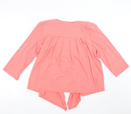 Anna Rose Womens Pink Cardigan Jumper Size M