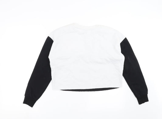 New Look Girls Black Pullover Sweatshirt Size 12-13 Years - So Anyway...
