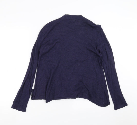 Papaya Womens Blue Knit Cardigan Jumper Size 14