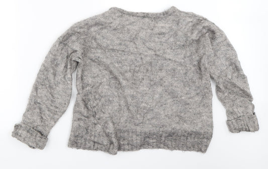 Brave Soul Womens Grey Pullover Jumper Size 6