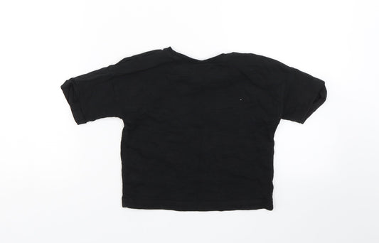 Myleene Klass Boys Black Basic T-Shirt Size 2-3 Years