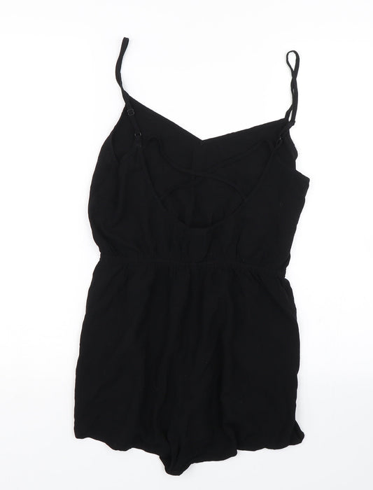 H&M Womens Black Coverall One-Piece Size 12
