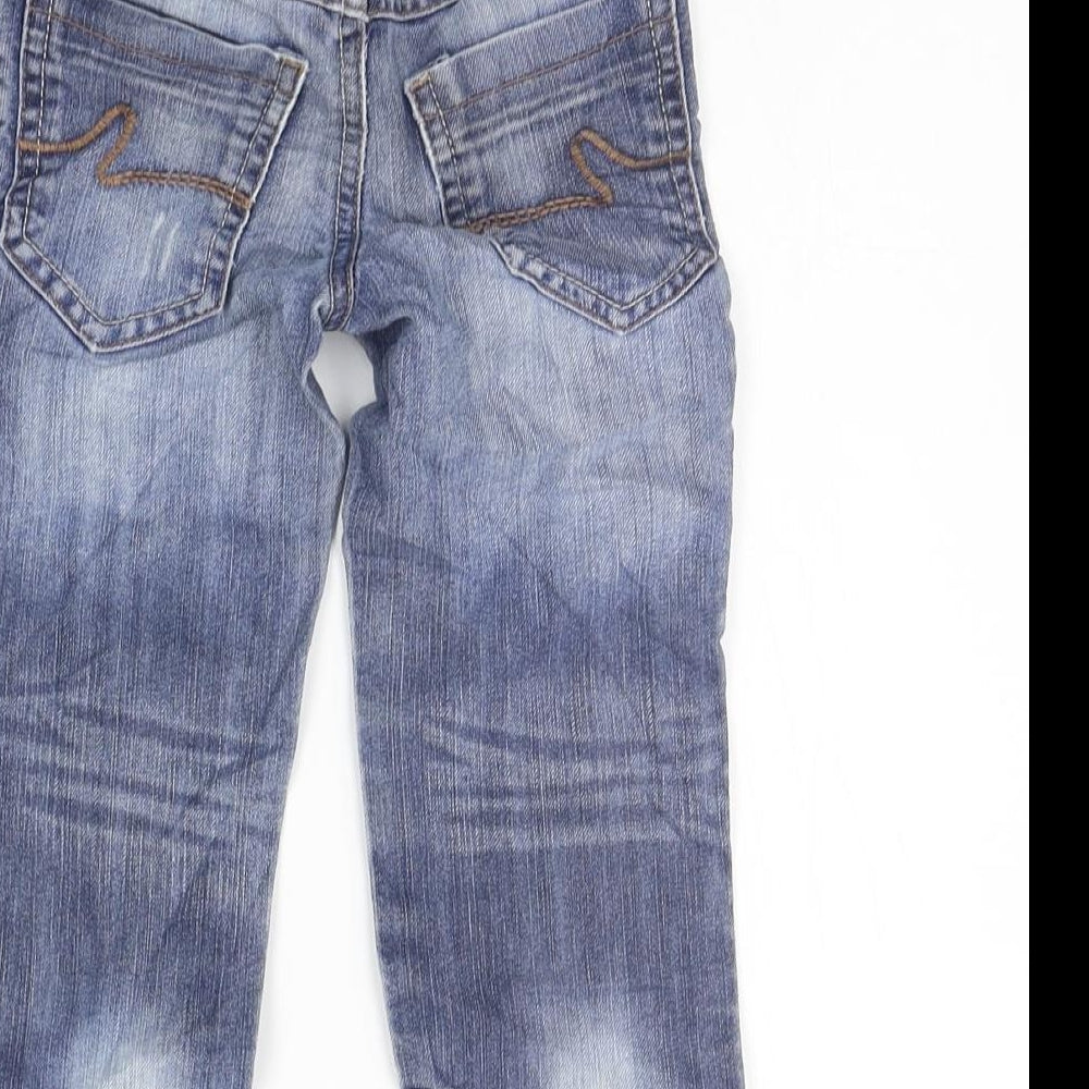 Marks and Spencer Girls Blue Straight Jeans Size 2-3 Years