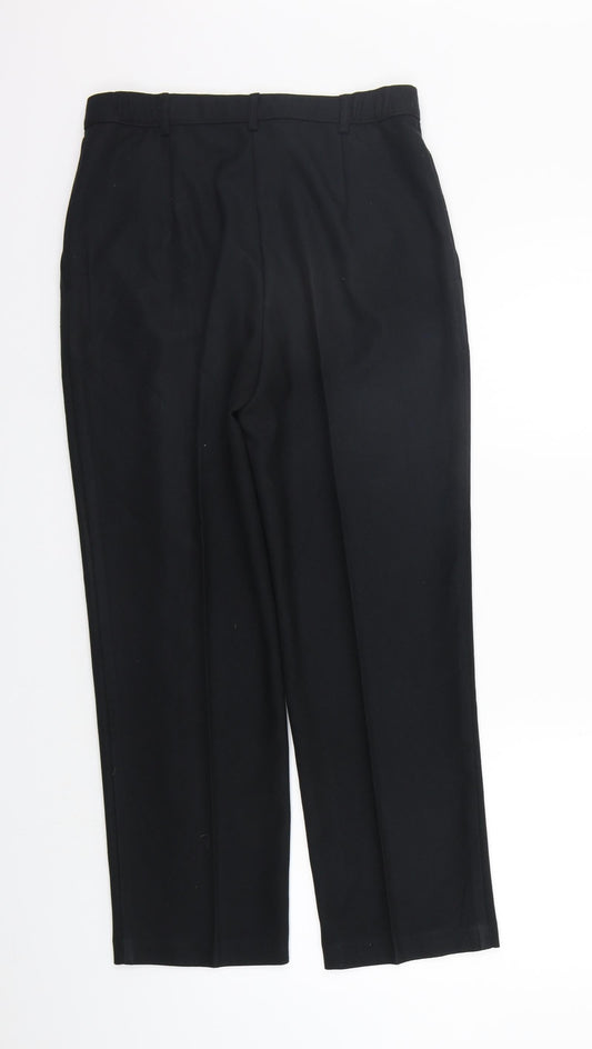 Marks and Spencer Womens Black Trousers Size 10 L26 in