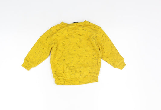 George Girls Yellow Pullover Jumper Size 2 Years - BEAR