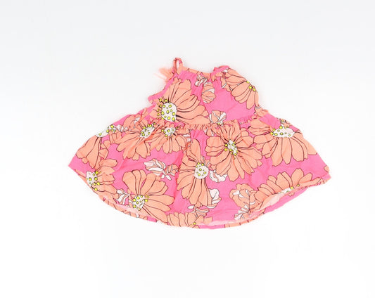 NEXT Girls Pink Floral A-Line Size 3-6 Months