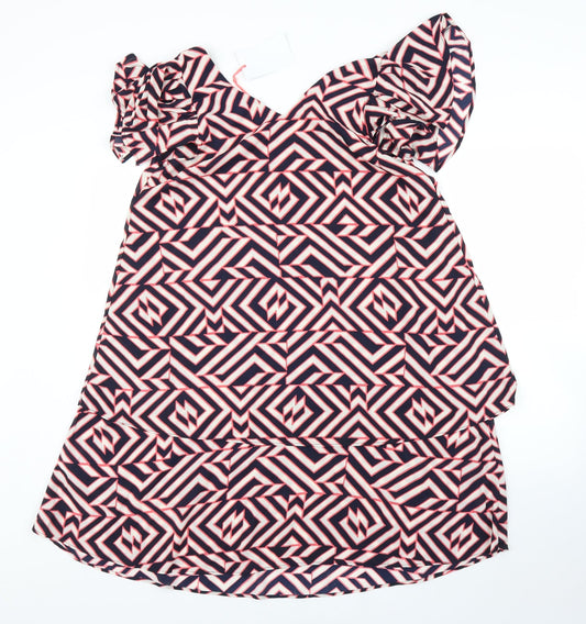 Avon Womens Pink Geometric Shift Size 10