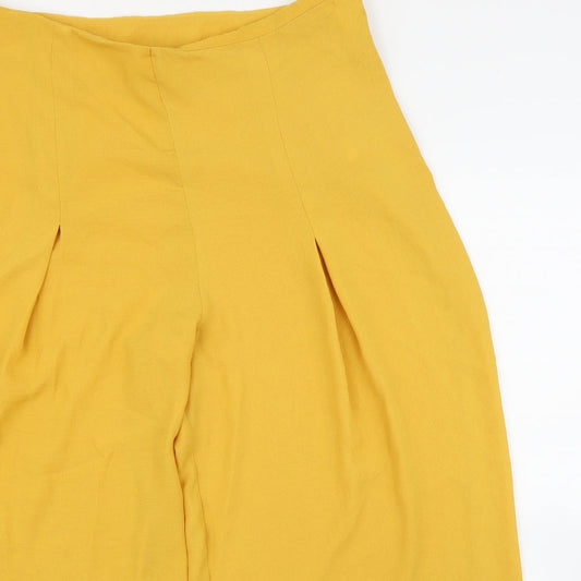New Look Womens Yellow Bloomer Trousers Size 18 L28 in