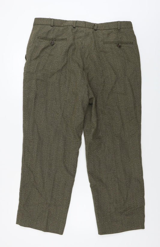 Preworn Mens Brown Trousers Size 36 in L25 in