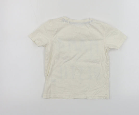 George Boys White Basic T-Shirt Size 4-5 Years