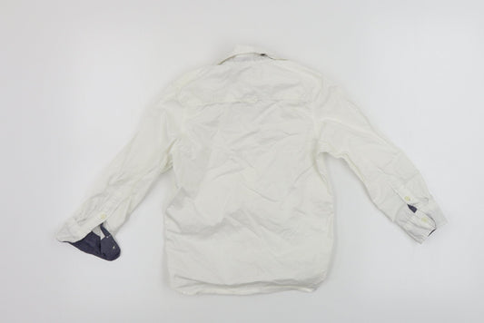 L.O.G.G Boys White Basic Button-Up Size 4-5 Years