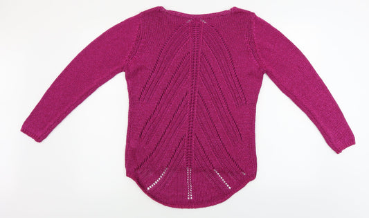 Marks and Spencer Womens Purple Pullover Jumper Size 16
