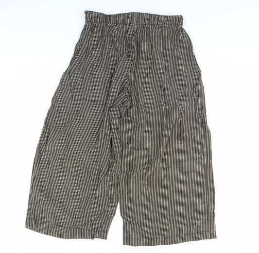 Gap Womens Black Striped Trousers Size 6 L29 in