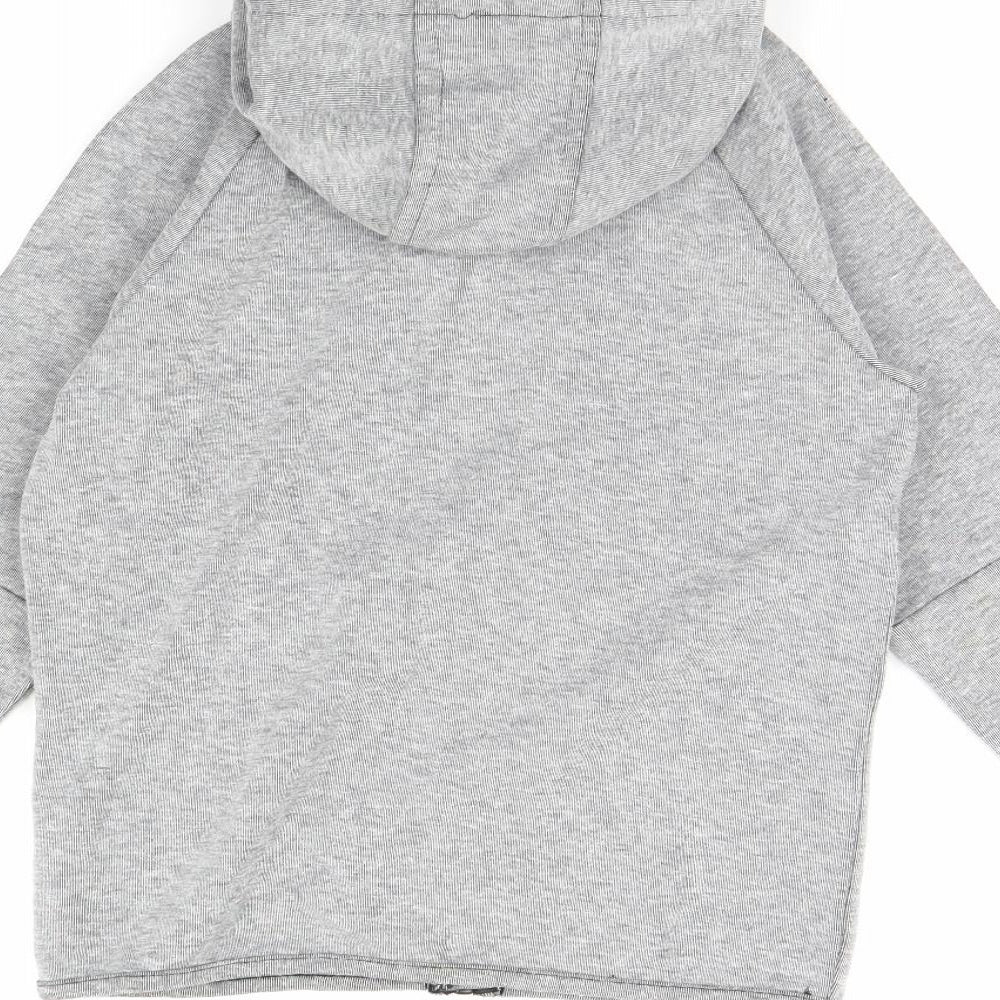 Brand and care label for urban outlaws boys’ grey jacket, size 9, years
