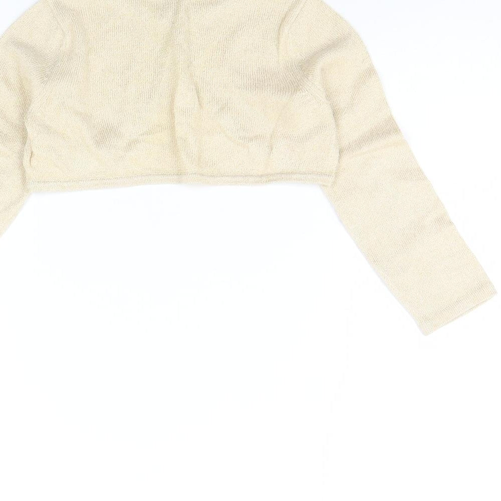 Brand and care label for H&M girls’ beige jacket, size 2, years