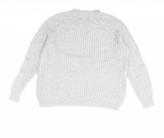 saviour Womens Grey Pullover Jumper Size M