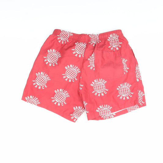 Banlieue Mens Red Bermuda Shorts Size S