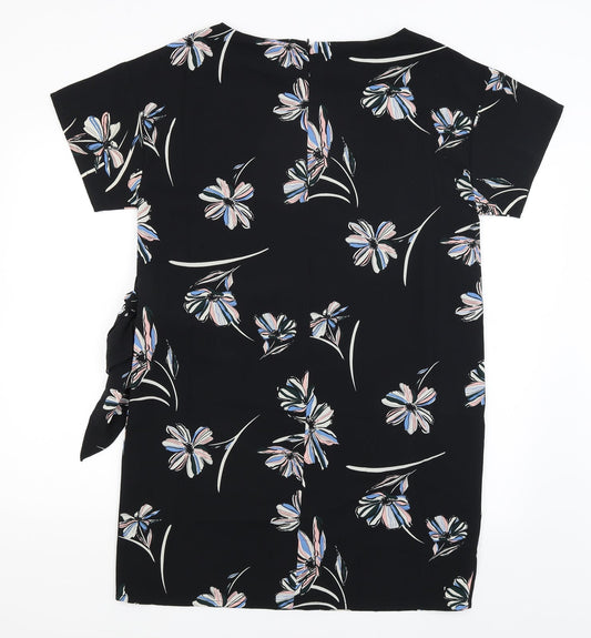 Great Plains Womens Black Floral Basic Blouse Size M