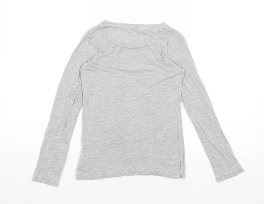 NEXT Girls Grey Basic T-Shirt Size 10 Years