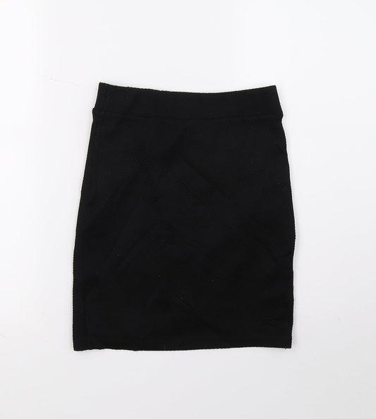 H&M Womens Black A-Line Skirt Size XS