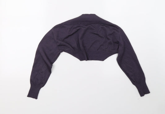 XO Girls Purple Shrug Jumper Size 8 Years