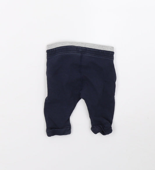 Marks and Spencer Boys Blue Sweatpants Trousers Size 0-3 Months