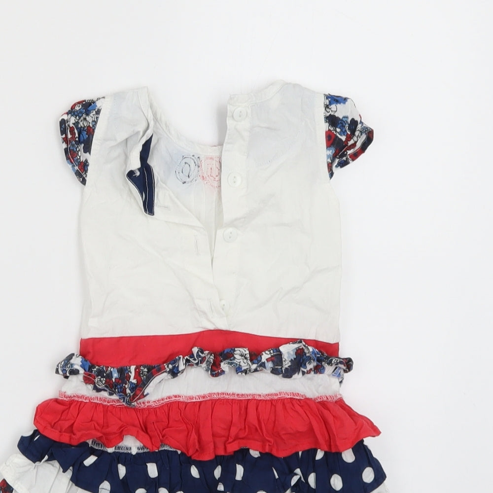 baby beetle Girls Multicoloured Polka Dot Basic Blouse Size 6-9 Months