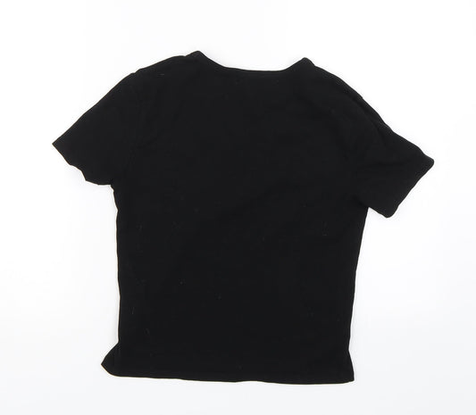 Sportsgirl Womens Black Basic T-Shirt Size M