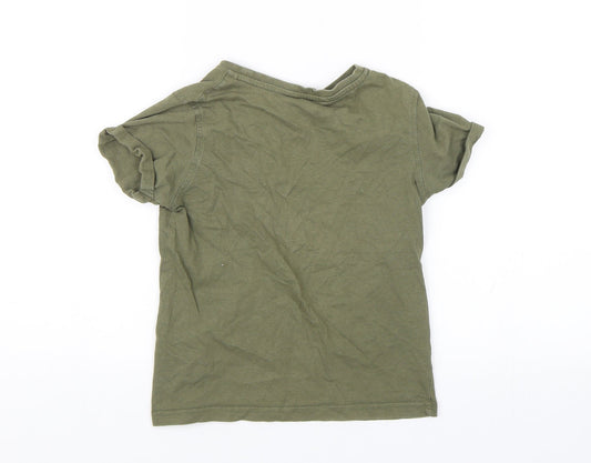 George Boys Green Basic T-Shirt Size 6-7 Years - Twenty four seven