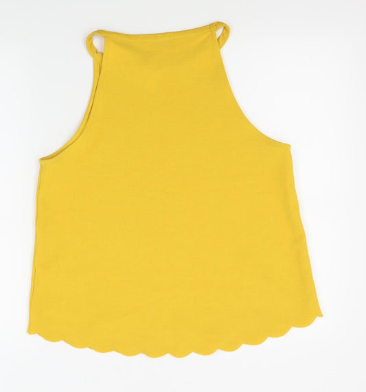 New Look Womens Yellow Camisole Blouse Size 14