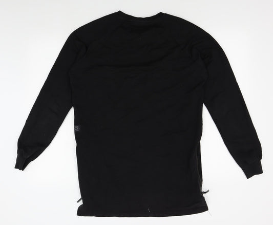 ashes to dust Mens Black Pullover Jumper Size XS - zips on sides