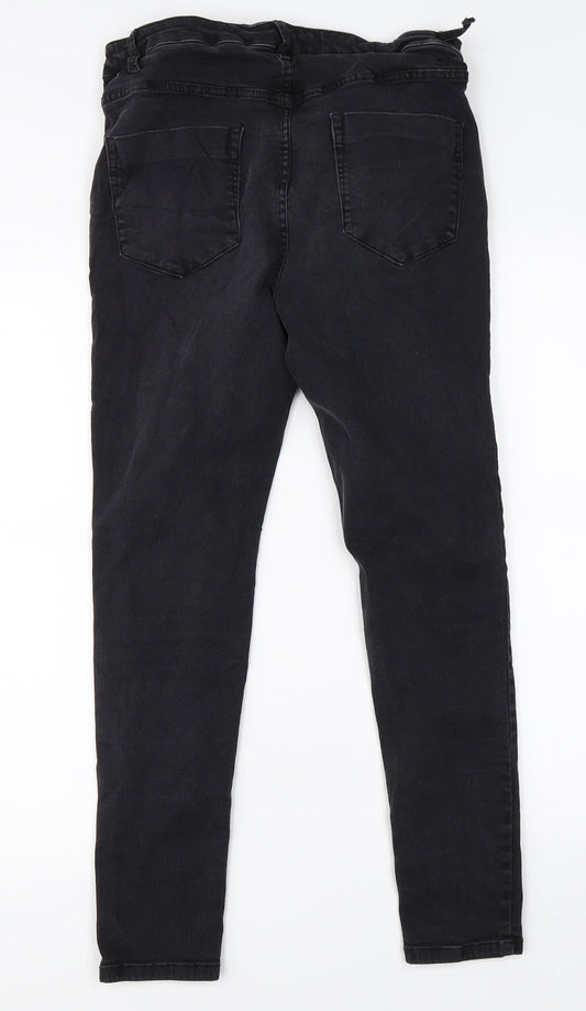 Very Womens Black Denim Straight Jeans Size 28 in L25 in