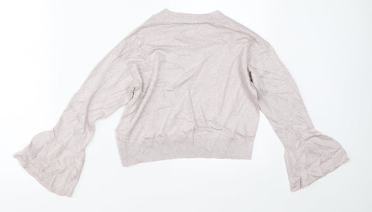 River Island Girls Purple Pullover Jumper Size 7-8 Years